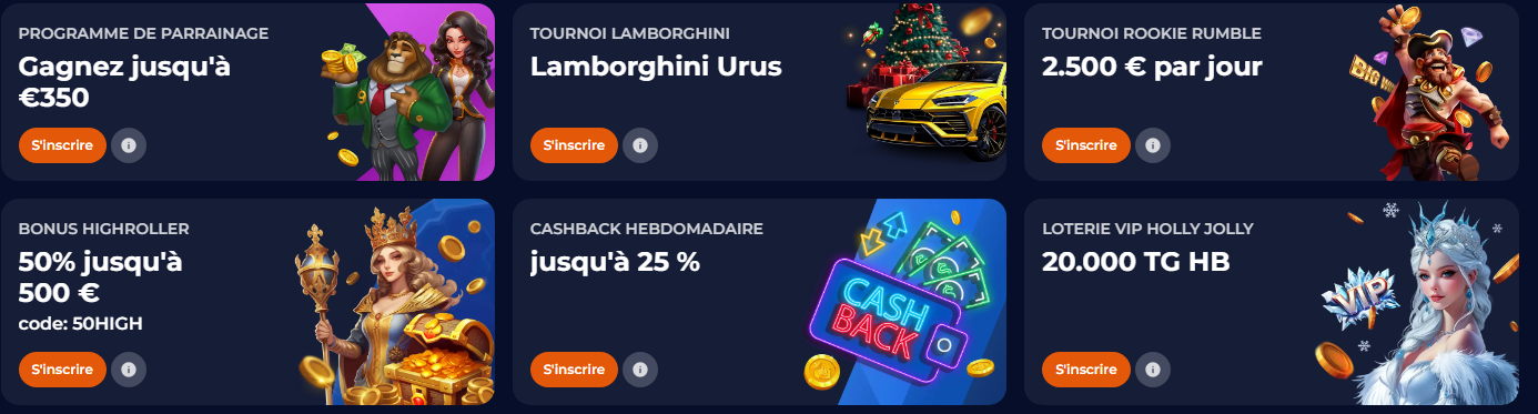 Promoties van Nine Casino