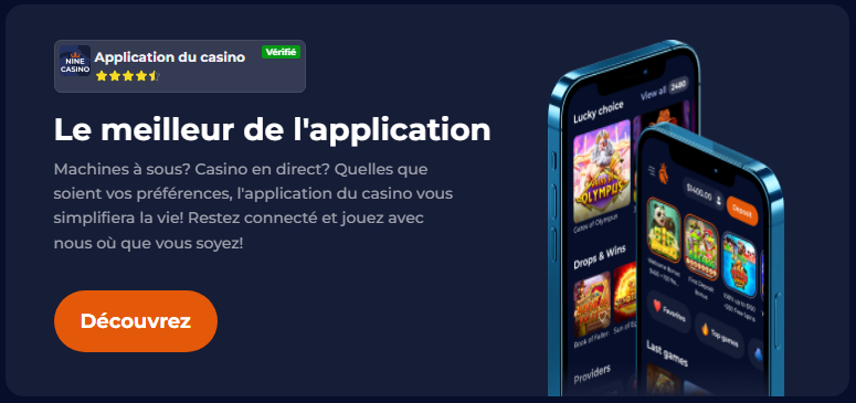 mobiele ervaring en app van Nine Casino